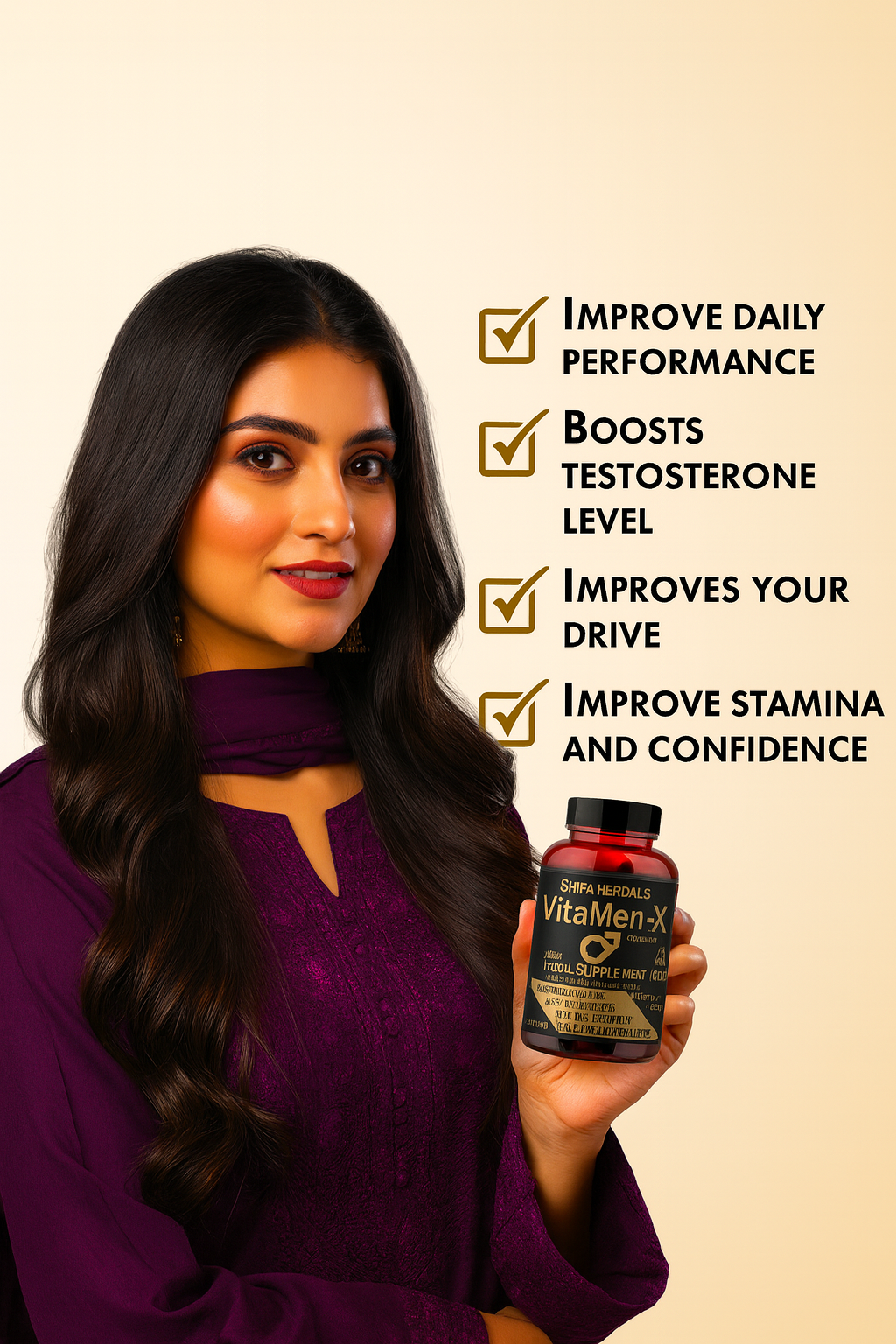 Vitamen-X | Men’s Vitality, Energy & Inner Power and Strength Herbal Supplement ,