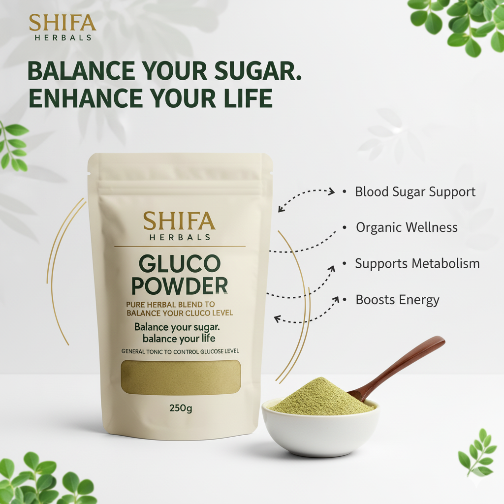 Gluco Powder – Organic Blood Sugar Support Blend (250g)