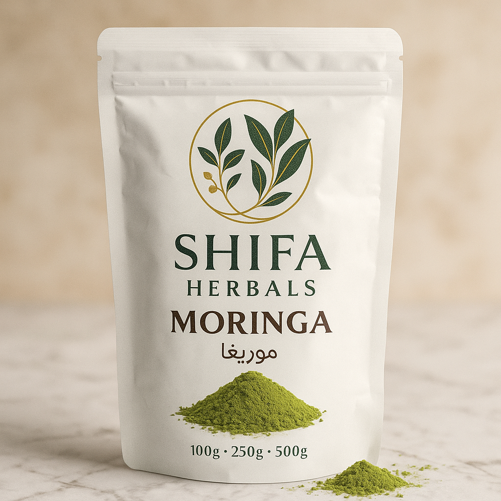 Pure & Natural Moringa Leaf Powder for Daily Health, Strength & Detox ,  Moringa Powder by  Shifa Herbals