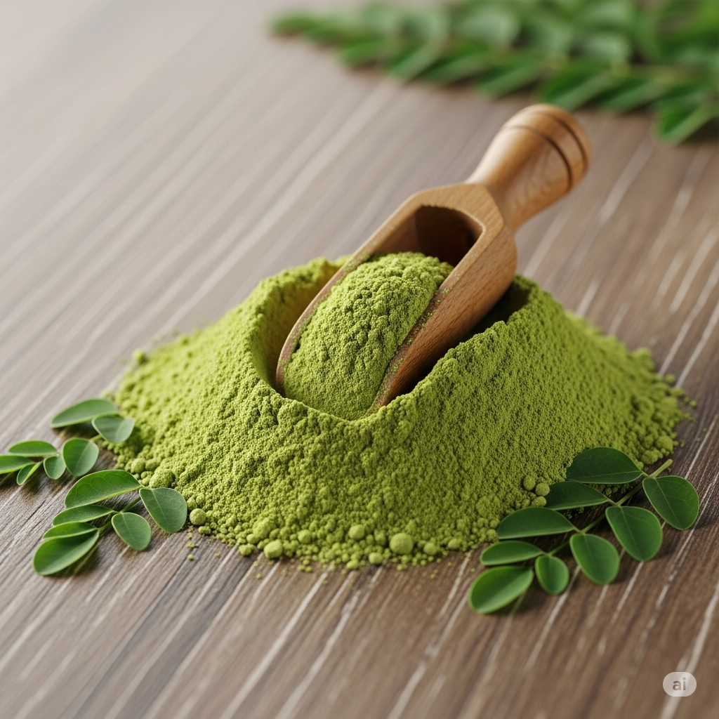 Pure & Natural Moringa Leaf Powder for Daily Health, Strength & Detox ,  Moringa Powder by  Shifa Herbals